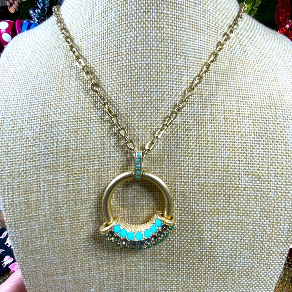 Lia Sophia Chimera Mirage Necklace 28"-31"
Matte Goldtone - Picture 1 of 3
